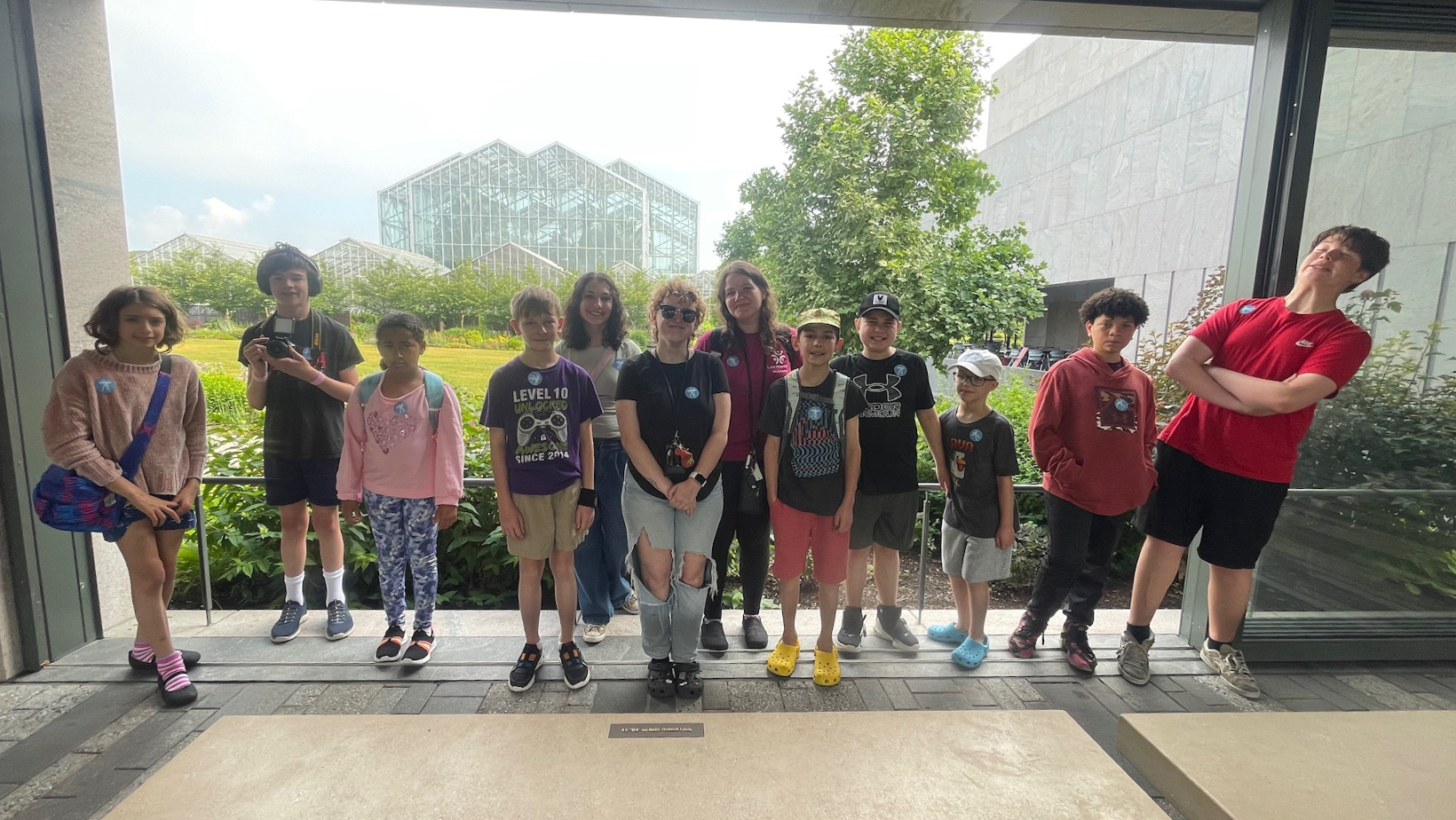Lake Michigan Academy students on a summer field trip in Grand Rapids participating in hands-on learning activities